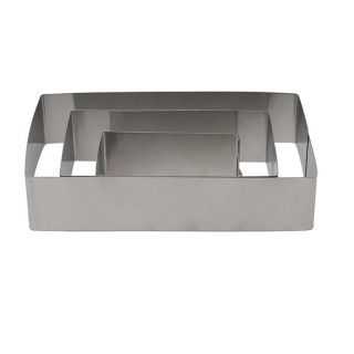 Σετ Ορθογώνια Ανοξείδωτα Τσέρκια - Κουπ Πατ Ζαχαροπλαστικής 3 τμχ L... Σετ Ορθογώνια Ανοξείδωτα Τσέρκια - Κουπ Πατ Ζαχαροπλαστικής 3 τμχ L...