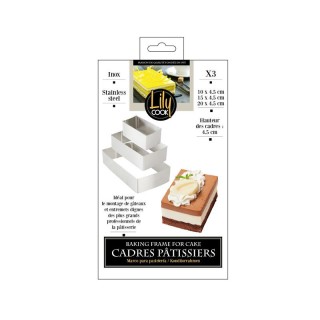 Σετ Ορθογώνια Ανοξείδωτα Τσέρκια - Κουπ Πατ Ζαχαροπλαστικής 3 τμχ L... Σετ Ορθογώνια Ανοξείδωτα Τσέρκια - Κουπ Πατ Ζαχαροπλαστικής 3 τμχ L...