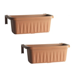 Σετ Ορθογώνιες Πλαστικές Ζαρντινιέρες 11 Lt 50 x 20 x 18.5 cm 2 τμχ... Σετ Ορθογώνιες Πλαστικές Ζαρντινιέρες 11 Lt 50 x 20 x 18.5 cm 2 τμχ...