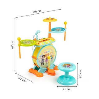 Σετ Παιδικά Ντραμς με Αρμόνιο και Μικρόφωνο Καραόκε Multistore HC49... Σετ Παιδικά Ντραμς με Αρμόνιο και Μικρόφωνο Καραόκε Multistore HC49...