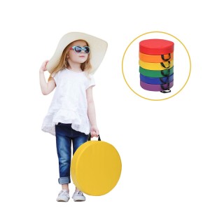 Σετ Παιδικά Στρογγυλά Μαξιλάρια Δαπέδου 6 τμχ Costway FH10074CL Σετ Παιδικά Στρογγυλά Μαξιλάρια Δαπέδου 6 τμχ Costway FH10074CL