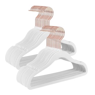 Σετ Παιδικές Βελούδινες Κρεμάστρες Ρούχων 50 τμχ Χρώματος Λευκό Son... Σετ Παιδικές Βελούδινες Κρεμάστρες Ρούχων 50 τμχ Χρώματος Λευκό Son...