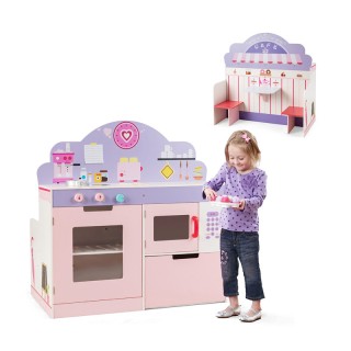 Σετ Παιδική Κουζίνα και Εστιατόριο 2 σε 1 Costway HW64637 Σετ Παιδική Κουζίνα και Εστιατόριο 2 σε 1 Costway HW64637