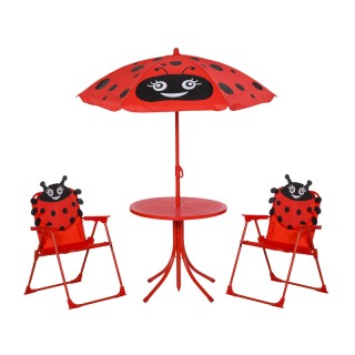 Σετ Παιδικό Σαλόνι Κήπου με Τραπέζι 2 Καρέκλες και Ομπρέλα Πασχαλίτ...