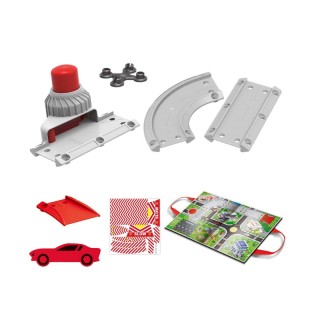 Σετ Παιδικό Χαλί Παιχνίδι Πυροσβεστικής με Αξεσουάρ 57 x 38.5 cm 23...