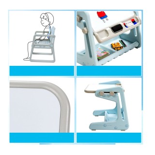 Σετ Παιδικός Μαγνητικός Πίνακας / Τραπέζι Ζωγραφικής με Καρέκλα Χρώ...