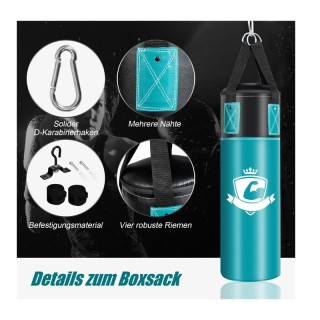 Σετ Παιδικός Σάκος Πυγμαχίας με Γάντια και Μπαντάζ Costway SP37567TU Σετ Παιδικός Σάκος Πυγμαχίας με Γάντια και Μπαντάζ Costway SP37567TU