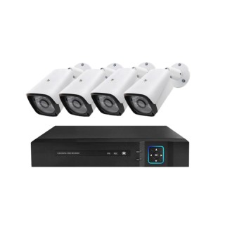 Σετ Παρακολούθησης με 4 Ενσύρματες Κάμερες AHD και Καταγραφικό Hopp...