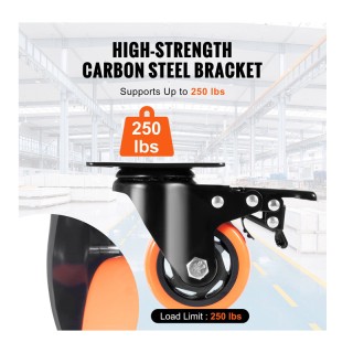 Σετ Περιστρεφόμενα Ροδάκια Βαρέως Τύπου για Έπιπλα 452 Kg 4 τμχ VEV... Σετ Περιστρεφόμενα Ροδάκια Βαρέως Τύπου για Έπιπλα 452 Kg 4 τμχ VEV...