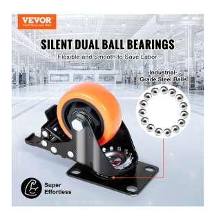 Σετ Περιστρεφόμενα Ροδάκια Βαρέως Τύπου για Έπιπλα 452 Kg 4 τμχ VEV... Σετ Περιστρεφόμενα Ροδάκια Βαρέως Τύπου για Έπιπλα 452 Kg 4 τμχ VEV...