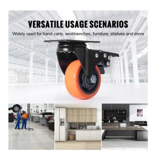 Σετ Περιστρεφόμενα Ροδάκια Βαρέως Τύπου για Έπιπλα 452 Kg 4 τμχ VEV... Σετ Περιστρεφόμενα Ροδάκια Βαρέως Τύπου για Έπιπλα 452 Kg 4 τμχ VEV...