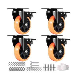 Σετ Περιστρεφόμενα Ροδάκια Βαρέως Τύπου για Έπιπλα 636 Kg 4 τμχ VEV... Σετ Περιστρεφόμενα Ροδάκια Βαρέως Τύπου για Έπιπλα 636 Kg 4 τμχ VEV...