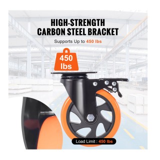 Σετ Περιστρεφόμενα Ροδάκια Βαρέως Τύπου για Έπιπλα 816 Kg 4 τμχ VEV... Σετ Περιστρεφόμενα Ροδάκια Βαρέως Τύπου για Έπιπλα 816 Kg 4 τμχ VEV...