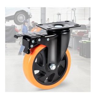 Σετ Περιστρεφόμενα Ροδάκια Βαρέως Τύπου για Έπιπλα 816 Kg 4 τμχ VEV...