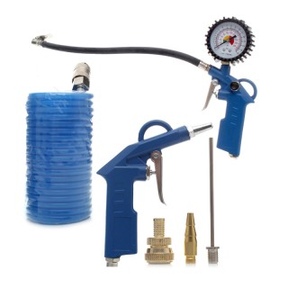 Σετ Πιστόλι Αέρος με Αερόμετρο και Σπιράλ Σωλήνα 6 τμχ TAGRED TA104 Σετ Πιστόλι Αέρος με Αερόμετρο και Σπιράλ Σωλήνα 6 τμχ TAGRED TA104