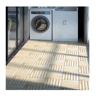 Σετ Πλακάκια από Ξύλο Ακακίας 30 x 30 cm 10 τμχ Costway HW65267 Σετ Πλακάκια από Ξύλο Ακακίας 30 x 30 cm 10 τμχ Costway HW65267