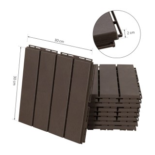 Σετ Πλακάκια Πολυπροπυλενίου 30 x 30 x 2 cm 9 τμχ Outsunny 844-278BN Σετ Πλακάκια Πολυπροπυλενίου 30 x 30 x 2 cm 9 τμχ Outsunny 844-278BN