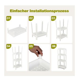 Σετ Πλαστικές Ραφιέρες με 4 Ράφια 36 x 23 x 99.5 cm 2 τμχ Costway J... Σετ Πλαστικές Ραφιέρες με 4 Ράφια 36 x 23 x 99.5 cm 2 τμχ Costway J...