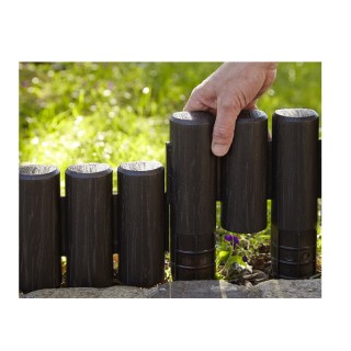 Σετ Πλαστική Μπορντούρα Κήπου 2.3 m 6 τμχ Χρώματος Σκούρο Καφέ Bama... Σετ Πλαστική Μπορντούρα Κήπου 2.3 m 6 τμχ Χρώματος Σκούρο Καφέ Bama...