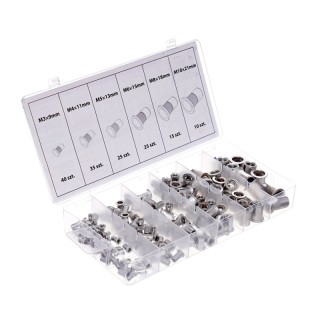 Σετ Πριτσίνια Αλουμινίου με Σπείρωμα M3 - M10 σε Κασετίνα 150 τμχ T... Σετ Πριτσίνια Αλουμινίου με Σπείρωμα M3 - M10 σε Κασετίνα 150 τμχ T...