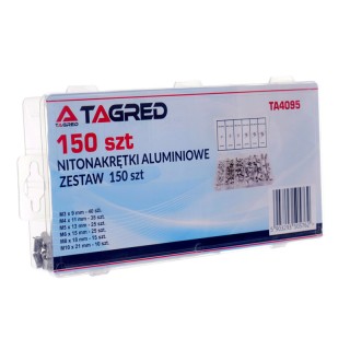 Σετ Πριτσίνια Αλουμινίου με Σπείρωμα M3 - M10 σε Κασετίνα 150 τμχ T...