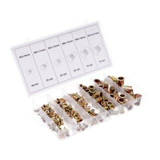 Σετ Πριτσίνια από Ατσάλι με Σπείρωμα M3 - M10 σε Κασετίνα 150 τμχ T... Σετ Πριτσίνια από Ατσάλι με Σπείρωμα M3 - M10 σε Κασετίνα 150 τμχ T...