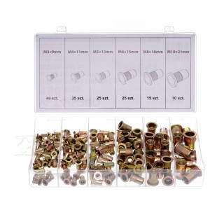 Σετ Πριτσίνια από Ατσάλι με Σπείρωμα M3 - M10 σε Κασετίνα 150 τμχ T... Σετ Πριτσίνια από Ατσάλι με Σπείρωμα M3 - M10 σε Κασετίνα 150 τμχ T...
