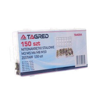 Σετ Πριτσίνια από Ατσάλι με Σπείρωμα M3 - M10 σε Κασετίνα 150 τμχ T... Σετ Πριτσίνια από Ατσάλι με Σπείρωμα M3 - M10 σε Κασετίνα 150 τμχ T...