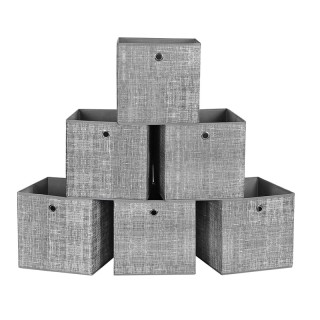 Σετ Πτυσσόμενα Υφασμάτινα Κουτιά Αποθήκευσης 30 x 30 x 30 cm 6 τμχ ... Σετ Πτυσσόμενα Υφασμάτινα Κουτιά Αποθήκευσης 30 x 30 x 30 cm 6 τμχ ...