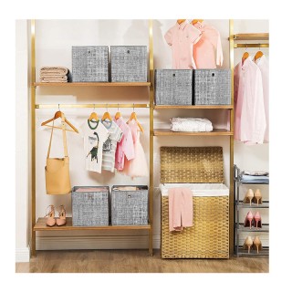 Σετ Πτυσσόμενα Υφασμάτινα Κουτιά Αποθήκευσης 30 x 30 x 30 cm 6 τμχ ... Σετ Πτυσσόμενα Υφασμάτινα Κουτιά Αποθήκευσης 30 x 30 x 30 cm 6 τμχ ...