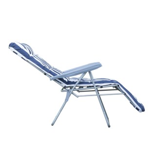 Σετ Πτυσσόμενες Καρέκλες Εξωτερικού Χώρου με Ρυθμιζόμενη Πλάτη Χρώμ...