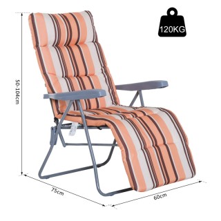 Σετ Πτυσσόμενες Καρέκλες Εξωτερικού Χώρου με Ρυθμιζόμενη Πλάτη Χρώμ... Σετ Πτυσσόμενες Καρέκλες Εξωτερικού Χώρου με Ρυθμιζόμενη Πλάτη Χρώμ...