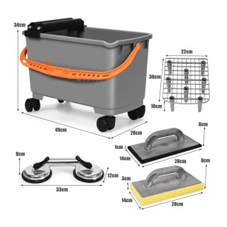 Σετ Σύστημα Καθαρισμού 3 σε 1 Costway TL35161 Σετ Σύστημα Καθαρισμού 3 σε 1 Costway TL35161