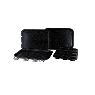 Σετ Σκεύη Ψησίματος και Ζαχαροπλαστικής με Επίστρωση Μαρμάρου 5 τμχ... Σετ Σκεύη Ψησίματος και Ζαχαροπλαστικής με Επίστρωση Μαρμάρου 5 τμχ...