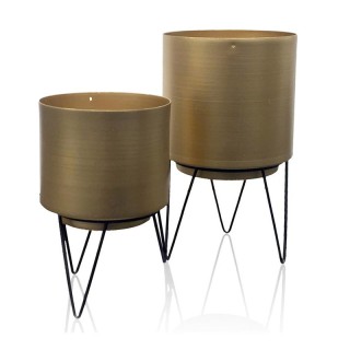 Σετ Στρογγυλά Κασπώ με Μεταλλικές Βάσεις 13 x 13 x 22.5 cm 2 τμχ Ho... Σετ Στρογγυλά Κασπώ με Μεταλλικές Βάσεις 13 x 13 x 22.5 cm 2 τμχ Ho...