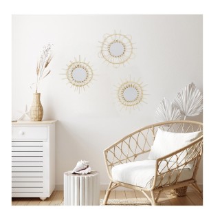 Σετ Στρογγυλοί Καθρέπτες Τοίχου με Πλαίσιο Μπαμπού 28 cm 3 τμχ Home... Σετ Στρογγυλοί Καθρέπτες Τοίχου με Πλαίσιο Μπαμπού 28 cm 3 τμχ Home...