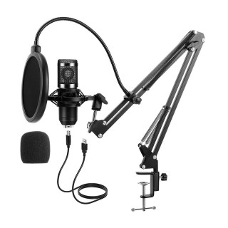 Σετ Studio Πυκνωτικό Μικρόφωνο με Φίλτρο Pop και Βάση Στήριξης Hopp...