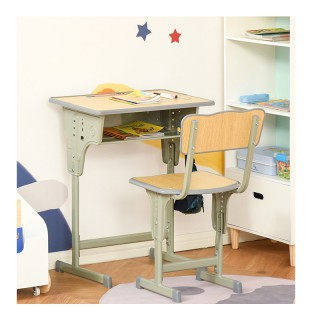 Σετ Σχολικό Μεταλλικό Γραφείο με Καρέκλα 2 τμχ HOMCOM 312-065 Σετ Σχολικό Μεταλλικό Γραφείο με Καρέκλα 2 τμχ HOMCOM 312-065