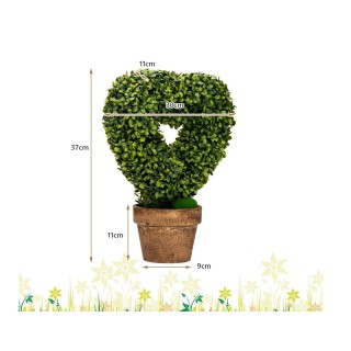 Σετ Τεχνητά Φυτά σε Σχήμα Καρδιάς με Χάρτινες Γλάστρες 30 x 30 x 37... Σετ Τεχνητά Φυτά σε Σχήμα Καρδιάς με Χάρτινες Γλάστρες 30 x 30 x 37...