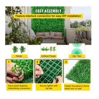 Σετ Τεχνητά Πάνελ Πυξάρι 50.8 x 50.8 cm 12 τμχ VEVOR AQFSYCGTYSW246... Σετ Τεχνητά Πάνελ Πυξάρι 50.8 x 50.8 cm 12 τμχ VEVOR AQFSYCGTYSW246...