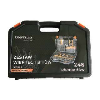 Σετ Τρυπάνια και Μύτες 246 τμχ σε Βαλιτσάκι Kraft&Dele KD-999 Σετ Τρυπάνια και Μύτες 246 τμχ σε Βαλιτσάκι Kraft&Dele KD-999