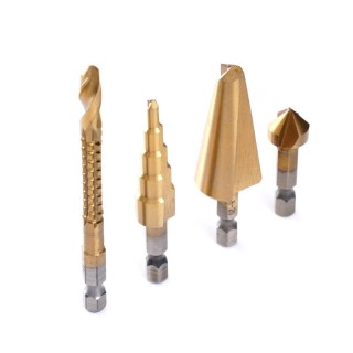 Σετ Τρυπάνια Μετάλλου HEX 4 τμχ TAGRED TA4180