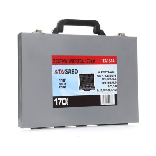Σετ Τρυπάνια Μετάλλου HSS 170 τμχ σε Μεταλλικό Βαλιτσάκι TAGRED TA1314 Σετ Τρυπάνια Μετάλλου HSS 170 τμχ σε Μεταλλικό Βαλιτσάκι TAGRED TA1314
