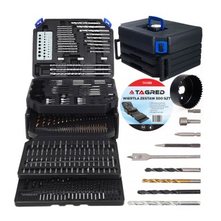 Σετ Τρυπανιών 300 τμχ σε Βαλιτσάκι TAGRED TA1086 Σετ Τρυπανιών 300 τμχ σε Βαλιτσάκι TAGRED TA1086