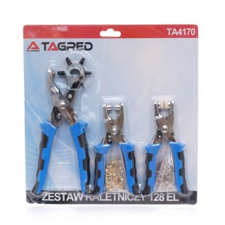 Σετ Τρυπητήρι Ζώνης με Πενσάκια και 125 Πριτσίνια TAGRED TA4170 Σετ Τρυπητήρι Ζώνης με Πενσάκια και 125 Πριτσίνια TAGRED TA4170