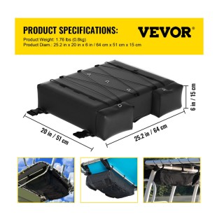 Σετ Τσάντα Αποθήκευσης για 4 Σωσίβια Γιλέκα 64 x 51 x 15 cm και Τσά... Σετ Τσάντα Αποθήκευσης για 4 Σωσίβια Γιλέκα 64 x 51 x 15 cm και Τσά...