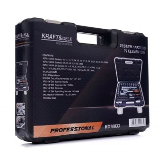 Σετ Βαλιτσάκι Εργαλείων 72 τμχ Kraft&Dele KD-10833