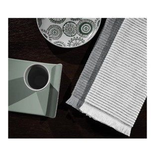 Σετ Βαμβακερές Πετσέτες Κουζίνας 40 x 60 cm Χρώματος Ασημί 2 τμχ Ti...