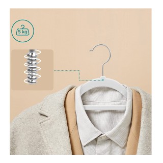 Σετ Βελούδινες Κρεμάστρες Ρούχων 20 τμχ Χρώματος Λευκό Songmics CRF... Σετ Βελούδινες Κρεμάστρες Ρούχων 20 τμχ Χρώματος Λευκό Songmics CRF...