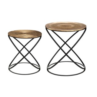 Σετ Βοηθητικά Μεταλλικά Στρογγυλά Τραπεζάκια Σαλονιού 40 x 45 cm 2 ... Σετ Βοηθητικά Μεταλλικά Στρογγυλά Τραπεζάκια Σαλονιού 40 x 45 cm 2 ...